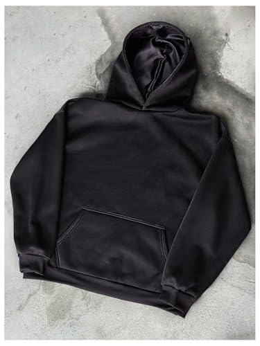 COZYEASE Men's Oversized Hoodies Animal Embroidered Long Sleeve Gothic Hooded Sweatshirt2