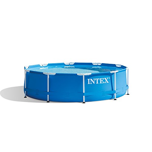 Intex Above Ground Swimming Pool with Filter Pump 10' x 30' Metal Frame