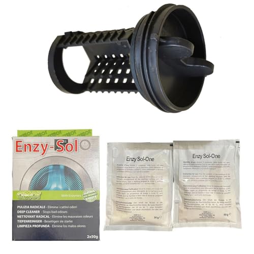 Jcspares® - Filtro Tappo Pompa Scarico+ Kit Pulizia Muffa Calcare Grassi Sedimenti Per Lavatrice Compatibile Con Lg Per Modelli: F14 Wd1 F12 Fh4 Ed Ul