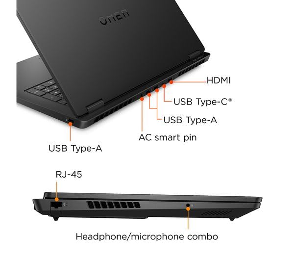 HP Omen 17 Gaming AI Laptop 17.3" FHD IPS 144Hz (100% sRGB) AMD Zen 5 10-core Ryzen AI 9 365 (Up to 50 Tops) 32GB RAM 1TB SSD GeForce RTX 5060 (Up to 572 AI Tops) RGB Backlit HyperX Win11Pro ICP Hub