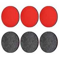 VARKAGE 6Pcs 125mm Polierfilz Filz Polierkissen Waschbar Polieraufsatz Kompatibel mit Bosch Exzenterschleifer Auto Polierpads Klett Polierscheibe Polierset für Exzenter Poliermaschine Schleifmaschine