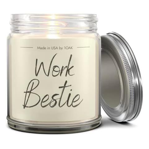 1OAK Vanilla Scented Candle - Coworker Gifts for Women, Men - Made in USA - Small Gifts for Coworkers - Christmas Gifts for Coworkers - Office Gifts for Coworkers - Colleague Gifts - Work Gifts Cover