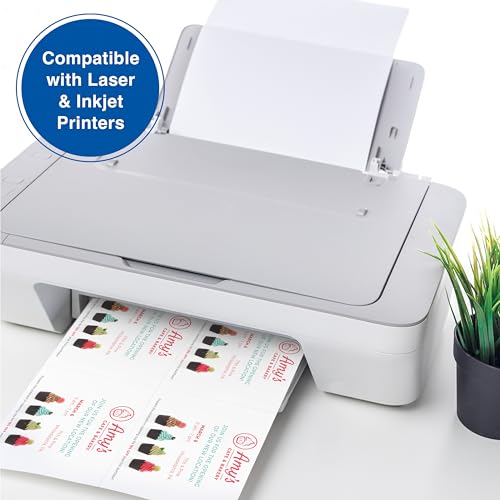 PrintWorks Blank Printable Postcards for Mailing & Printing - 1000 Cards (4.25" x 5.5" Post Card Size) - 4 per Sheet - 250 Sheets (8.5” x 11”) - Made in the USA - No Envelope Needed - White (04299) by PrintWorks - Image 4