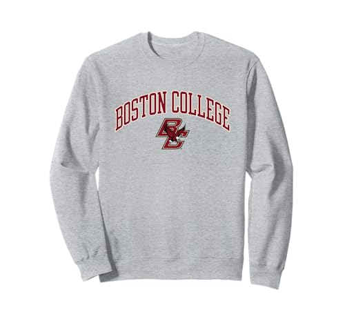 Boston College Arch Over Graphic Light Gray | BC Eagles Sweatshirt