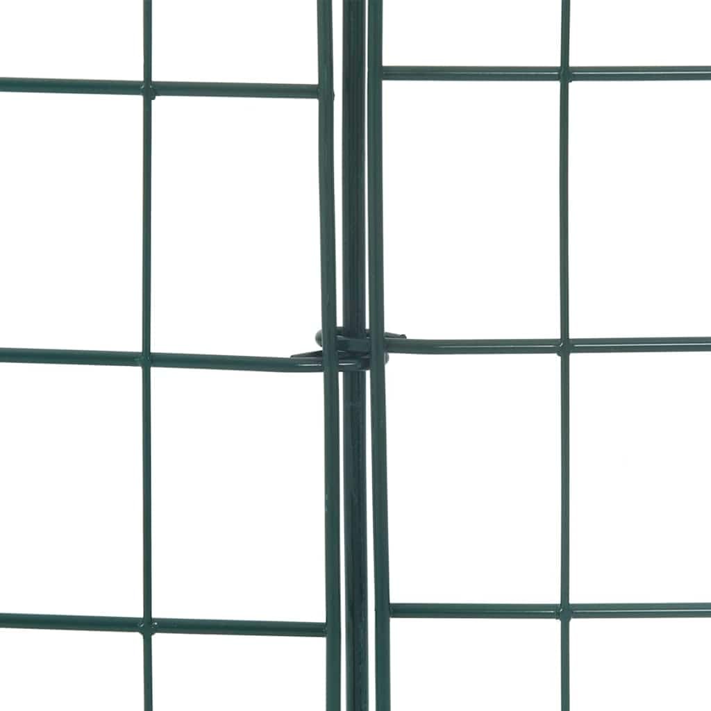 Set di 8 recinzioni per stagno, verde, 50 x 80 cm, in acciaio resistente alle intemperie, design moderno, robusto e durevole, per giardino, terrazza, balcone e stagno