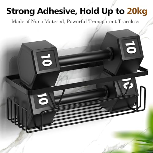 Kegii Shower Caddy 4 Pack, Bathroom Storage Shelf Organiser, No Drill Adhesive Rack, Stainless Steel