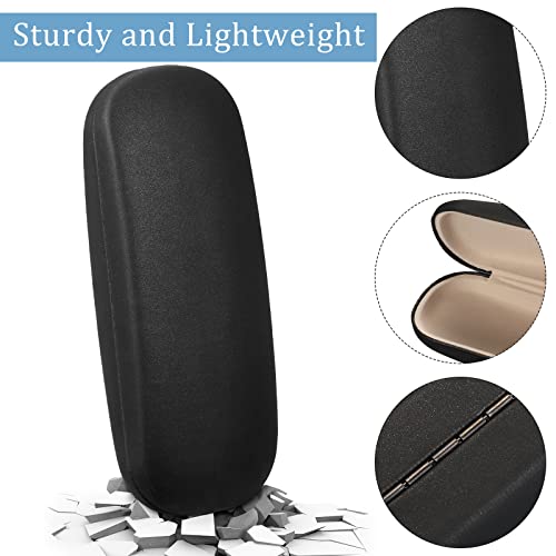 Treela 9 Pack Black Hard Shell Eyeglasses Cases Sunglasses Case Eyeglass Case Glasses Case With Eyeglass Cloth For Men Women #TOP2