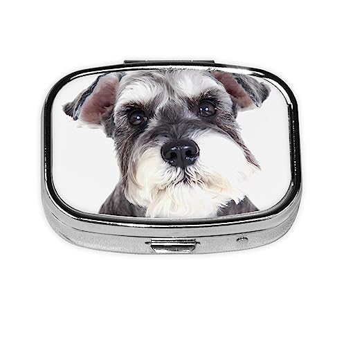犬 水彩 キュート ピルケース 金属 携帯用 薬ケース ピルボックス 小型 ピルケース 長方形 薬入れ 薬箱 老人 子供 小物入れ 旅行に便利コンパクト 持ち運び