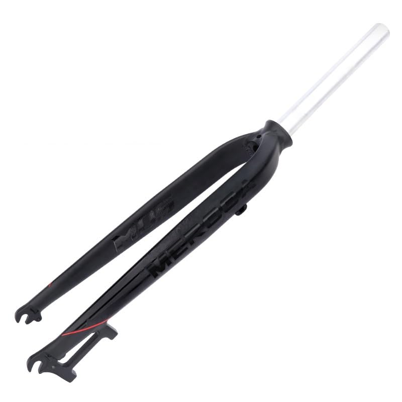 LHHL MTB Fahrrad Alu Starrgabel Fahrradgabel 28,6mm Straight Tube * 26/27.5/29 Zoll Mountainbike Fixed Gear Fahrradgabeln Steckachse 15×100 Mm/ 9x100 Mm QR Scheibenbremse (Color : Black QR) Sport & Freizeit