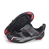 Tiebao Outdoor Triathlon Road Bike Cycling Shoes or Indoor Peloton Cycle Class Riding Shoes...