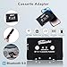 Beianshu Audio Tape Assistant Adapter, Bluetooth 5.0 Tape Receiver, Tape Desktop Player and Hands-Free for Listening to Cell Phone Music and car Sounds