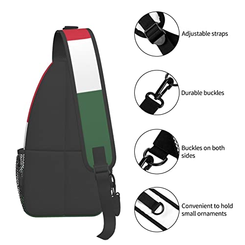 Mochila Bandolera Unisex Negra de Moda para Senderismo miniatura 6