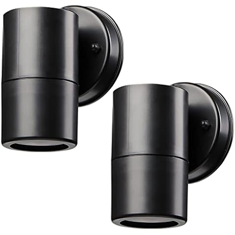 LASIDE Black Outdoor Wall Lights Pack of 2 Cover