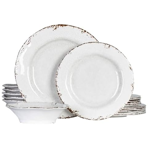 ZAROCRUS Melamine Dinnerware Set for Outdoors Cover