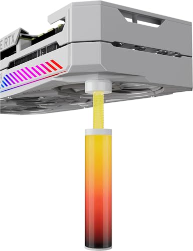 Ya en mundofriki.es: upHere ARGB80T - Soporte para tarjetas gráficas (75-130 mm), color blanco