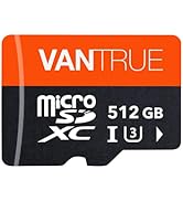 VANTRUE 512GB microSDカード U3 高速 UHS-I microSDXCメモリーカード 4K UHD 動画撮影 マイクロSDカード ドライブレコーダー アクションカメラ 監視カメラ