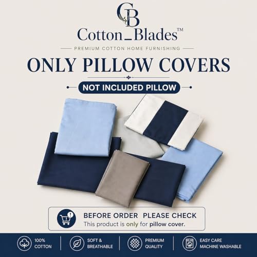 Image of 100% Cotton 600 TC Body Pillow Cover - Ultra Soft & Breathable Long Pillowcase | Zipper Closure | 20 inchx54 inch | White | Ideal for Pregnancy, Side Sleepers & Full Body Support