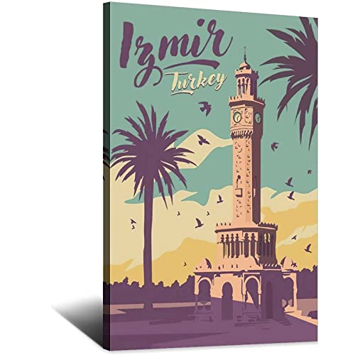 Toile Izmir Turchia tableau mural moderne pour décoration de chambre 50x70