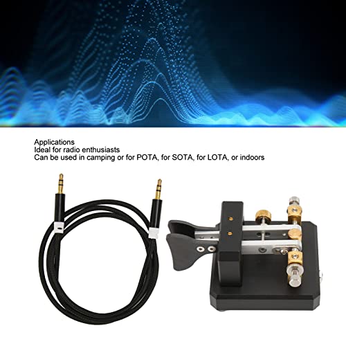 Llave Morse CW portátil con contactos de plata pura miniatura 3