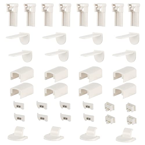 Klemmfix Halterung für Plissees Plissee Ersatzteile Set Plissee Klemmträger Zubehör Klemmfix für Jalousien Fenster Ohne Bohren Cover