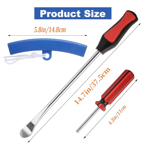 Image of 14.5 inch Tire Spoon Lever Iron Tool, Motorcycle Bike Professional Tire Changing Kit,with 3 Pcs Rim Protectors,Repair Tool Kit,39-Piece Tire Levers Set, Tire Changing Tool