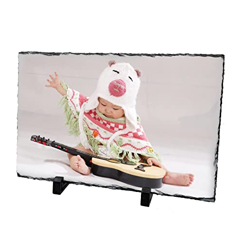 Lyhlya Sublimation Blank Slate Rock 7.8 Inch X 11.8 Inch Customized Memorial Frame With Display Stands Sublimation Personalized Picture Frame For Heat Transfer Printing thumb #5