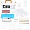 ARTEZA Resin Accessories, 69 Epoxy Tools Including Mixing Cups, Stir Sticks, Pipettes, Hand Drill, Spoons & Tweezers for Crafts