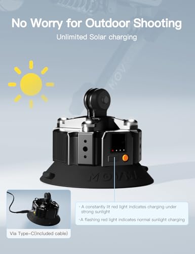 Brazo de cuchilla para DJI Pocket 3 soporte ventosa GoPro Insta360 5