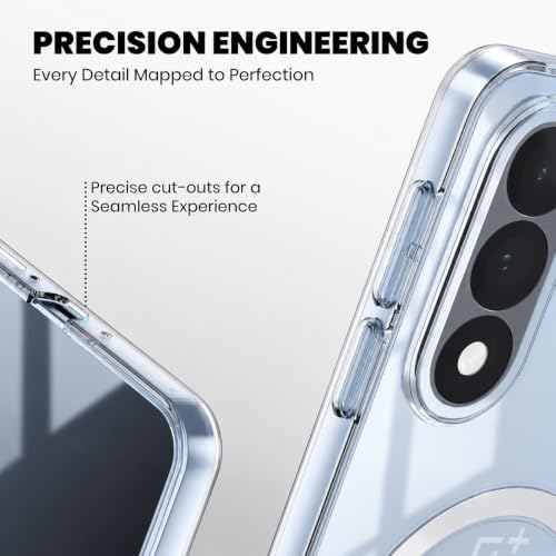 Image of DIZORO Crystal Clear Magnetic Compatible with Oneplus nord 5 Back Cover case with Anti-Yellow ( Compatible with Magsafe ) Anti-Scratch | Shockproof Transparent Cover