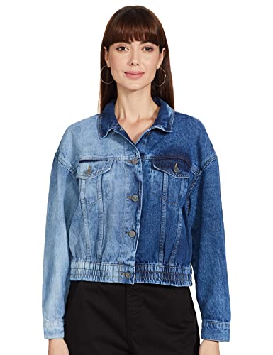 Image of Max Women's Faded Short Length Denim Jacket