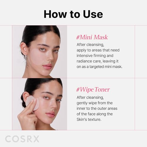 Image of COSRX OneStep Original Peptide Collagen Lifting Glow Pad, 100 Pads, Improving Elasticity, Plumping Toner Pads with Peptide, Collagen, Niacinamide & Anti-Aging Care, Korean Skin Care