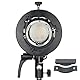 Godox S2 Speedlite Halterung S-Typ, Square Round Head Flash AD400PRO V1 AD200PRO AD200 Fresnel Head und H200R Round Head V860II TT685 TT350