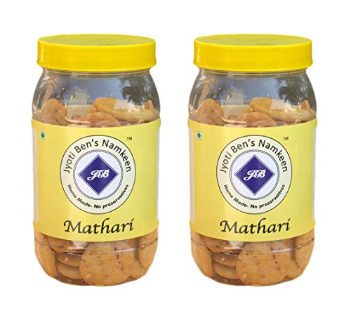 Image of Jyoti Ben's Namkeen - Gujrati Mathri (papdi) Pack of 2
