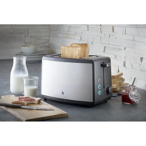 WMF Bueno Edition Toaster 2 Scheiben Edelstahl, Doppelschlitz Toaster mit Brötchenaufsatz, 2 Scheiben, 7 Bräunungsstufen, 800 W… – Ansicht 2