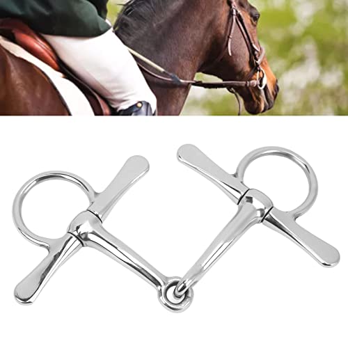 Boca de Cavalo Mordeu Bochecha Cheia Durável Aço Inoxidável Bridão Cavalo Mastigar Boca Rolo Suprime