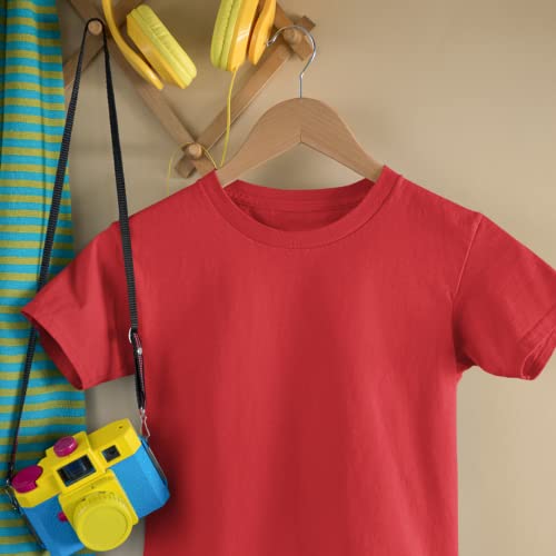 Image of Boys Tshirt Tshirts for Kids Boys Kids t Shirts fr Boys Organic Cotton Short Sleeves Round Neck Regular Fit T-Shirt for Baby Boy Solid Plain T-Shirts Boy