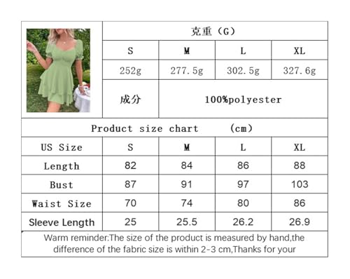 Robe manches bouffantes et volants style slim décontracté - 4