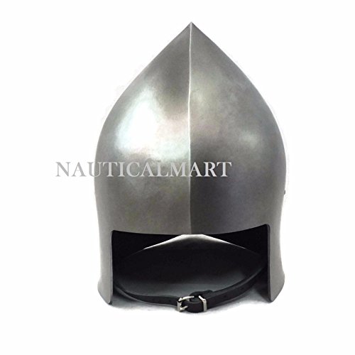 NauticalMart 14 Gauge Open Face Sallet Armor Helmet