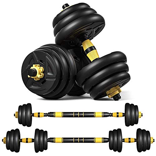 VLVEE Adjustable Weights Dumbbells Set Home Fitness Weight Set, 44 LBS 20kg Gym Workout Exercise Training Dumbbell Pairs with Connecting Rod for Men Women VLVEE Adjustable Weights Dumbbells Set Home Fitness Weight Set, 44 LBS 20kg Gym Workout Exercise Training Dumbbell Pairs with Connecting Rod for Men Women