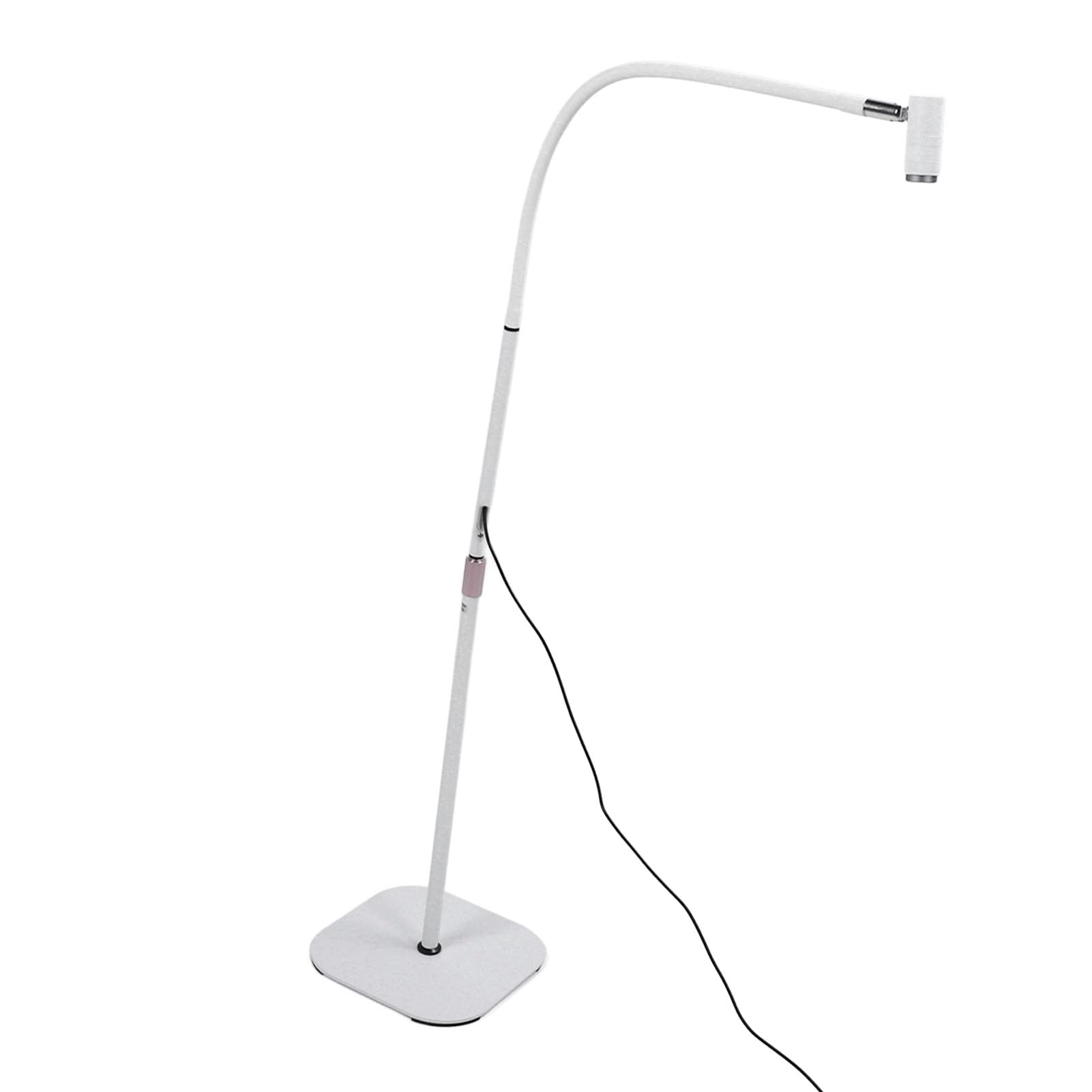 Focket UV do Rzęs, 6W ściemnialna UV do Paznokci z możliwością Powiększania, na Gęsiej Szyi ze zdejmowaną głowicą Lampy i Przełącznikiem Nożnym Przedłużania Rzęs Klej Paznokci Utwardzający żywicę