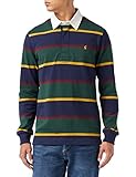 Joules Herren Rugby-Shirt, Grün mit Streifen, XL