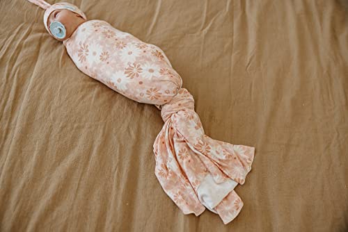 Image of Copper Pearl Swaddle Blankets for Newborns | Soft Stretchy Receiving Blankets for Boys and Girls | Large 46 x 46 Inch Baby Blankets | Lightweight and Breathable Swaddles | Penny