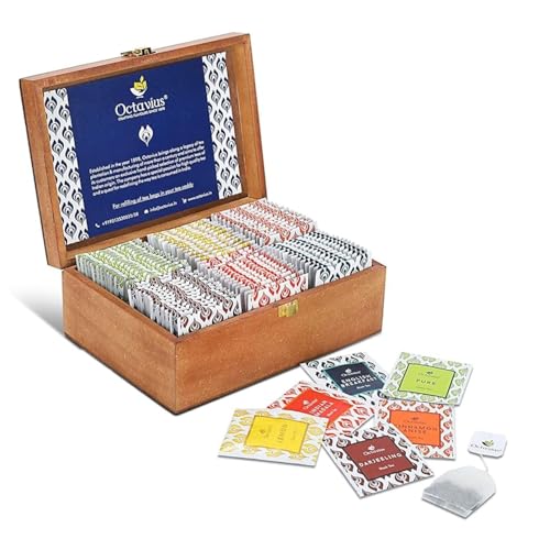 Octavius Gift's Select — Assorted Tea in Multi Design Printed Wooden Box