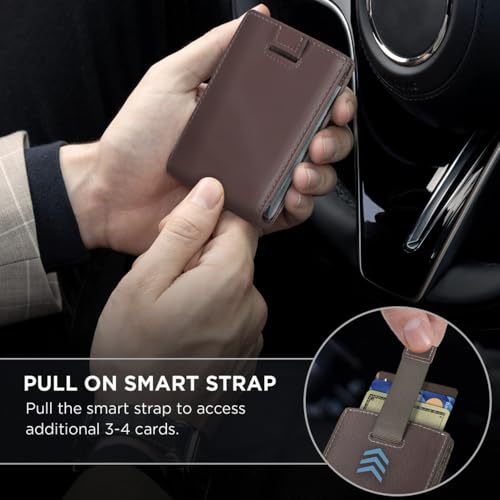 Men's wallet leather Bifold ultra-thin short wallet lightweight RFID anti-theft brush Blue wallet for men4