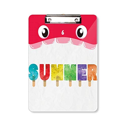 Porte-bloc A4 Summer English rigide au design linguistique inspirant