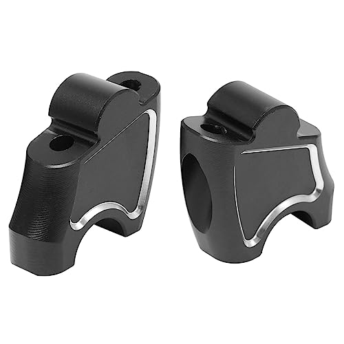 Rehausseurs guidon alu CNC noir Rebel CMX500 pour corriger la posture de conduite