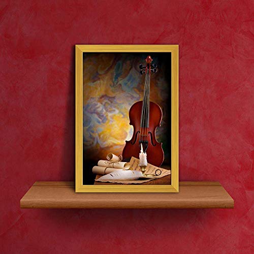 Image of ArtzFolio Antique Music Tabletop Painting Golden Frame 8 x 11.3 inch (20 x 29 cms)