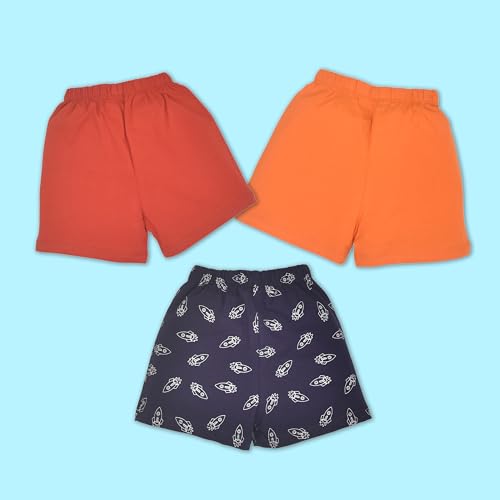 Image of LuvLap Baby Boys Regular Fit 100% Cotton Half Sleeves Boys T-Shirts and & Shorts Set Pack of 3
