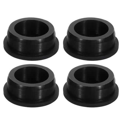 Image of uxcell 4 Pcs Black Plug Holes, Waterproof Rubber Button Plug for 39mm / 1.54 inch Hole