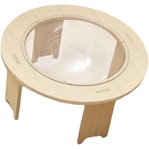 Quirix 猫用宇宙船ハウス スペース カプセル 宇宙船 ハウス 猫用ハウス キャットベッド 猫用寝具 ペット用ベッド アクリル透明 ペット用品 ハンモック 猫休憩 四季通用 猫のおもちゃ 組立簡単 (S)